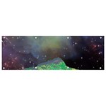 Psychedelic Universe Color Moon Planet Space Banner and Sign 9  x 3  Front