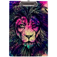 Psychedelic Lion A4 Acrylic Clipboard by Cendanart