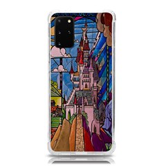 Castle Building Stained Glass Samsung Galaxy S20plus 6 7 Inch Tpu Uv Case by Cendanart