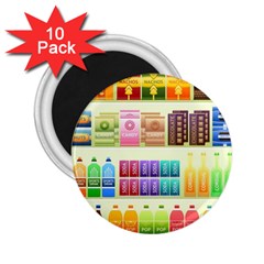 Supermarket Shelf Products Snacks 2 25  Magnets (10 Pack)  by Cendanart