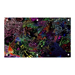 Psychodelic Absract Banner And Sign 5  X 3  by Bedest