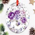 Flower-floral-design-paper-pattern-purple-watercolor-flowers-vector-material-90d2d381fc90ea7e9bf8355 Ornament (Oval Filigree) Front