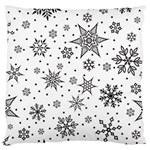 Snowflake-icon-vector-christmas-seamless-background-531ed32d02319f9f1bce1dc6587194eb Large Cushion Case (Two Sides) Front