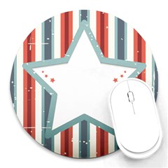 Star-decorative-embellishment-6aa070a89baeccaaaca156bbe13c325f Round Mousepad by saad11