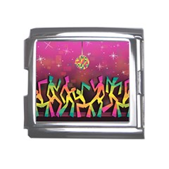 Dancing Colorful Disco Mega Link Italian Charm (18mm) by Bajindul