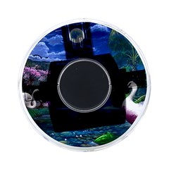 Flamingo Paradise Scenic Bird Fantasy Moon Paradise Waterfall Magical Nature On-the-go Memory Card Reader by Ndabl3x