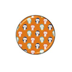 Cute Penguin Funny Pattern Hat Clip Ball Marker (10 Pack) by Grandong