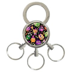 Fun Halloween Monsters 3-ring Key Chain by Grandong