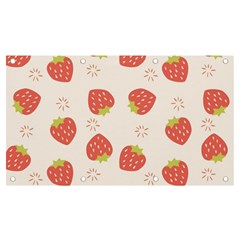 Strawberries Pattern Design Banner And Sign 7  X 4  by Grandong