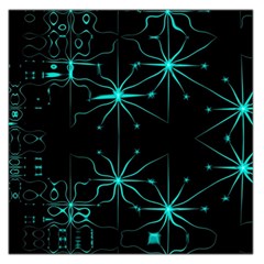 Space Time Abstract Pattern Alien Dark Green Pattern Square Satin Scarf (36  X 36 ) by Cemarart