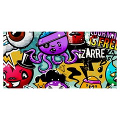 Cartoon Graffiti, Art, Black, Colorful Banner And Sign 6  X 3  by nateshop