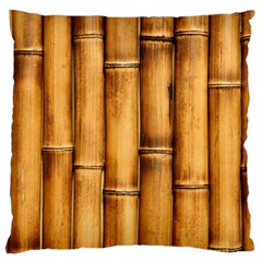 Brown Bamboo Texture  Standard Premium Plush Fleece Cushion Case (one Side) by nateshop