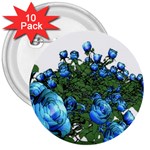 Flowers Roses Rose Nature Bouquet 3  Buttons (10 pack)  Front