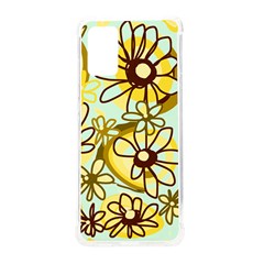 Mazipoodles Love Flowers - Duck Egg Green Olive Brown Samsung Galaxy S20plus 6 7 Inch Tpu Uv Case by Mazipoodles