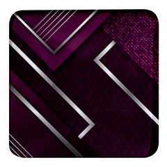 Purple Abstract Background, Luxury Purple Background Square Glass Fridge Magnet (4 Pack) by nateshop