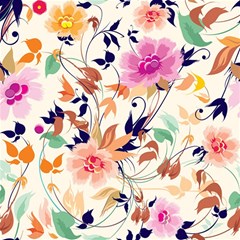 Abstract Floral Background Play Mat (square) by nateshop