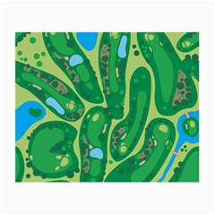 Golf Course Par Golf Course Green Small Glasses Cloth by Cemarart