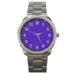 Ultra Violet Purple Sport Metal Watch by bruzer