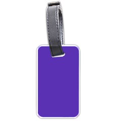 Ultra Violet Purple Luggage Tag (one Side) by Patternsandcolors