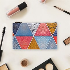 Texture With Triangles Cosmetic Bag (small) by nateshop