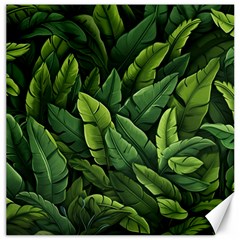 Green Leaves Canvas 16  X 16  by goljakoff