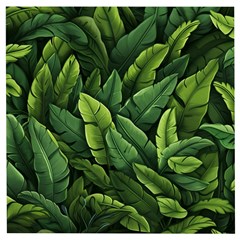 Green Leaves Wooden Puzzle Square by goljakoff