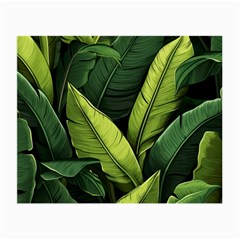 Banana Leaves Pattern Small Glasses Cloth (2 Sides) by goljakoff