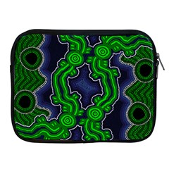 Authentic Aboriginal Art - After The Rain Apple Ipad 2/3/4 Zipper Cases by hogartharts