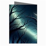 Moon Moonlit Forest Fantasy Midnight Greeting Cards (Pkg of 8) Right