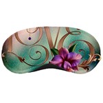 Love Amour Butterfly Colors Flowers Text Sleep Mask Front