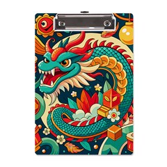 Chinese New Year – Year Of The Dragon A5 Acrylic Clipboard by Valentinaart