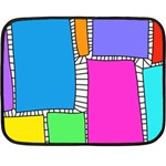 Shapes Texture Colorful Cartoon Two Sides Fleece Blanket (Mini) 35 x27  Blanket Front