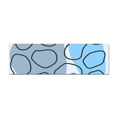 Boho Blue Deep Blue Artwork Sticker Bumper (10 Pack) by Cemarart