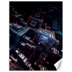 Fractal Cube 3d Art Nightmare Abstract Canvas 18  X 24  by Cemarart