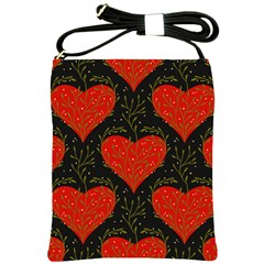 Love Hearts Pattern Style Shoulder Sling Bag by Grandong