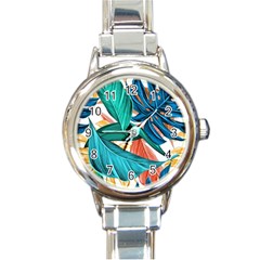 Leaves-3923413 Round Italian Charm Watch by lipli