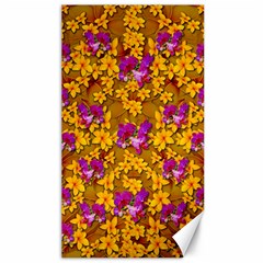 Blooming Flowers Of Orchid Paradise Canvas 40  X 72  by pepitasart