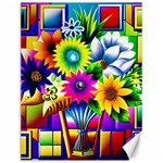 Flower Vase Flower Collage Pop Art Canvas 12  x 16  11.86 x15.41  Canvas - 1