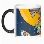 Astronaut Moon Monsters Spaceship Universe Space Cosmos Morph Mug Left