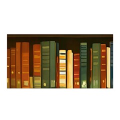 Books Bookshelves Library Fantasy Apothecary Book Nook Literature Study Satin Wrap 35  X 70  by Grandong