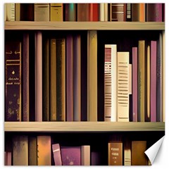 Books Bookshelves Office Fantasy Background Artwork Book Cover Apothecary Book Nook Literature Libra Canvas 20  X 20  by Grandong