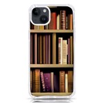 Books Bookshelves Office Fantasy Background Artwork Book Cover Apothecary Book Nook Literature Libra iPhone 14 Plus TPU UV Print Case Front