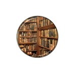 Room Interior Library Books Bookshelves Reading Literature Study Fiction Old Manor Book Nook Reading Hat Clip Ball Marker Front