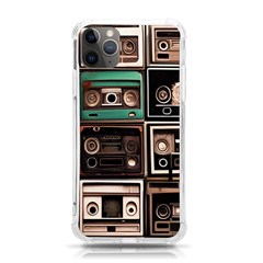 Retro Electronics Old Antiques Texture Wallpaper Vintage Cassette Tapes Retrospective Iphone 11 Pro Max 6 5 Inch Tpu Uv Print Case by Grandong