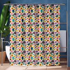 Floral Flowers Leaves Tropical Pattern Shower Curtain 60  X 72  (medium)  by Maspions