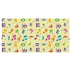 Seamless Pattern Musical Note Doodle Symbol Banner And Sign 4  X 2  by Apen