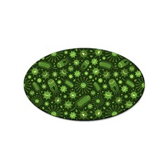 Seamless Pattern With Viruses Sticker (oval) by Apen