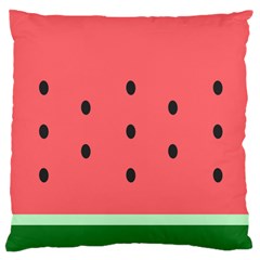 Watermelon Melon Fruit Healthy Food Meal Breakfast Lunch Juice Lemonade Summer Large Cushion Case (two Sides) by Maspions