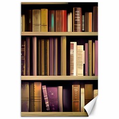 Books Bookshelves Office Fantasy Background Artwork Book Cover Apothecary Book Nook Literature Libra Canvas 24  X 36  by Posterlux