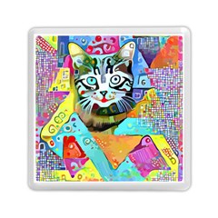 Kitten Cat Pet Animal Adorable Fluffy Cute Kitty Memory Card Reader (square) by Maspions